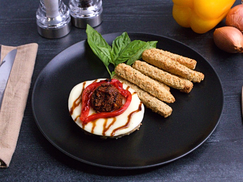 Pesto and Sun Dried Turkey Burger