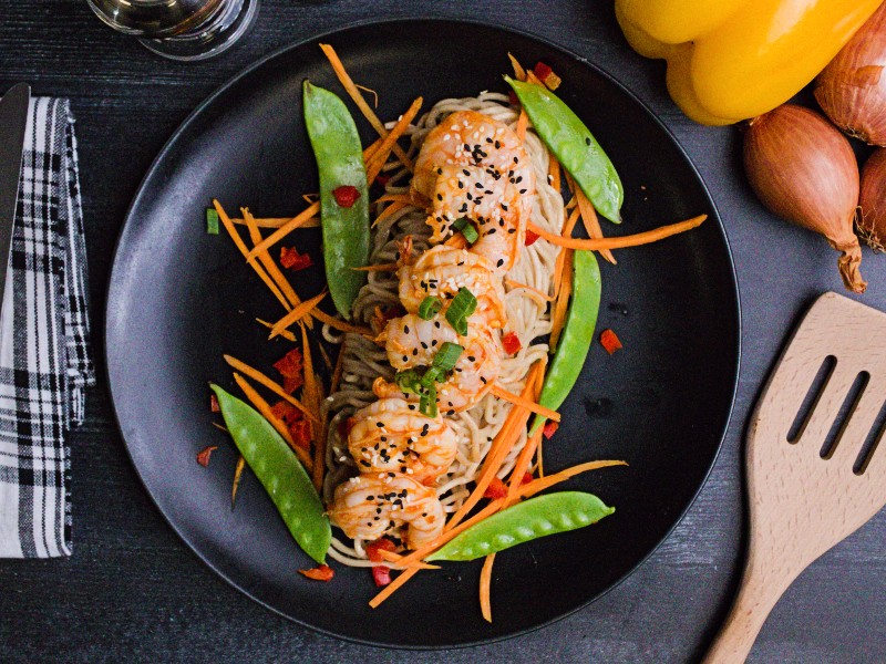 Clean Eats Meal Prep Sesame Ginger Shrimp