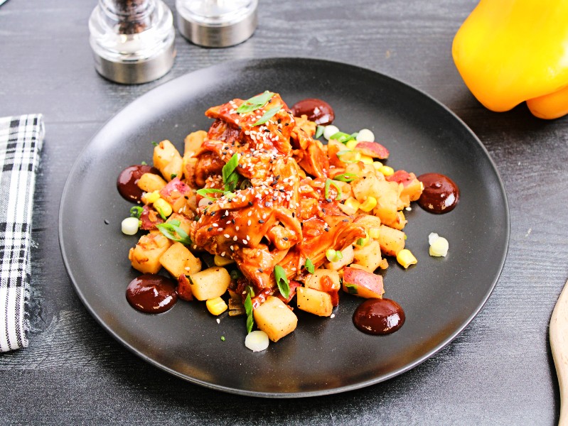 Clean Eats Meal Prep Korean Chicken Homefries