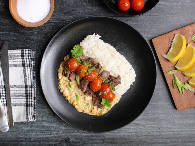 Clean Eats Meal Prep Steak Elote