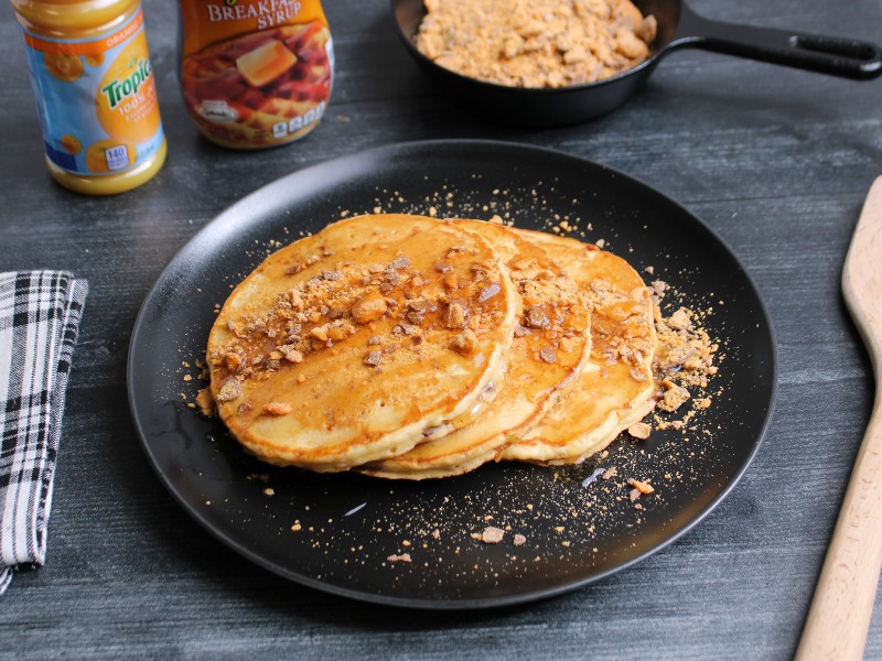 Clean Eats Meal Prep Butterfinger Pancakes