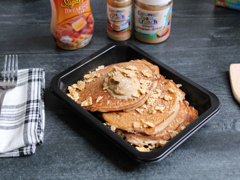 Clean Eats Meal Prep Cinnamon Toast Crunch Pancakes