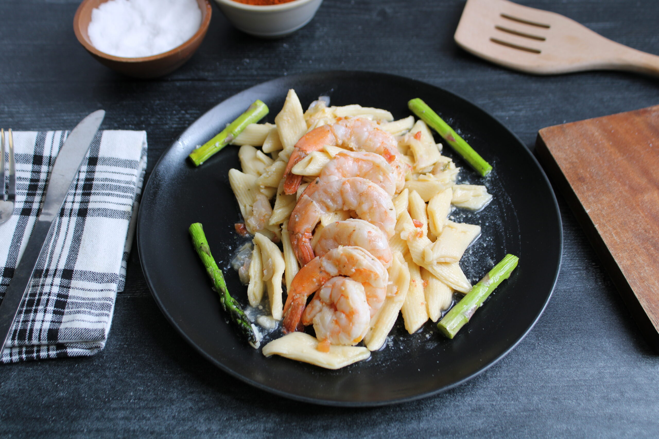 Clean Eats Meal Prep Shrimp Scampi