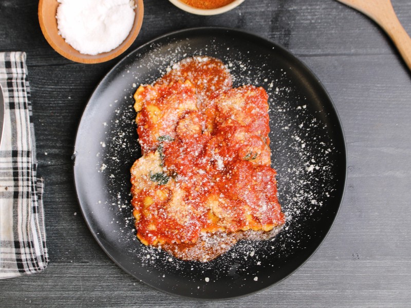 Clean eats Meal Prep Braised Beef Raviolis