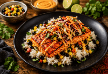 Bang Bang Salmon Taco Bowl Bang Bang Salmon Taco Bowl
